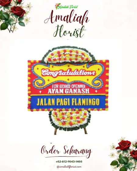 Sewa Papan Bunga Tinapan